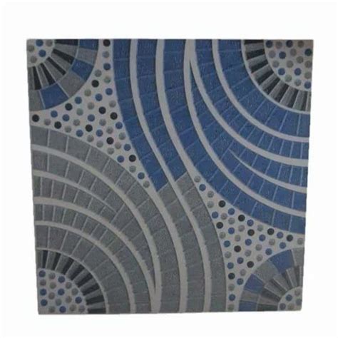 Glossy Johnson Endura Tito Dot Blue Ceramic Floor Tiles Thickness