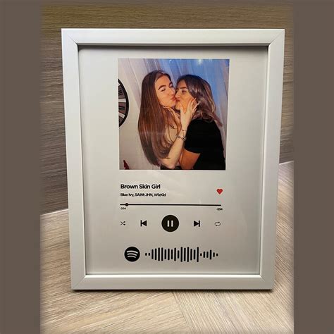 Customised Spotify Song Frame Spotify Code Frame Our Song Etsy