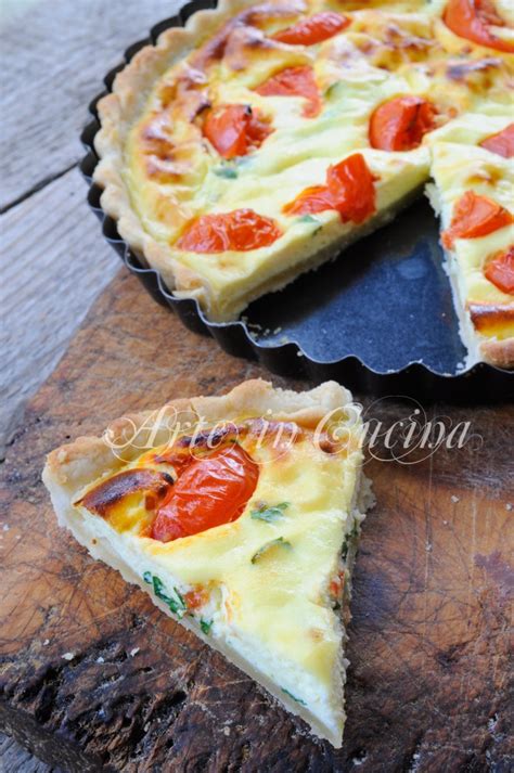 Quiche Ricotta E Pomodorini Ricetta Veloce