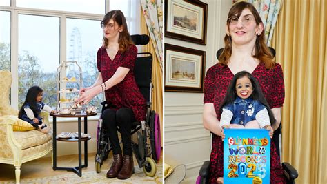 Tallest And Shortest Women Meet In London To Celebrate GWR Day 2024