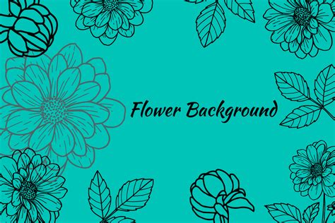 Dahlia Flower Line Art Background Svg Graphic By Nurdesign99 · Creative