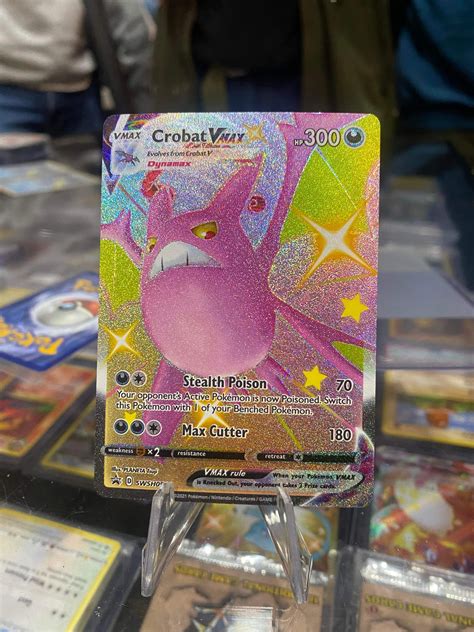 2021 Pokemon Crobat Vmax Black Star Promo Full Art SWSH099 Shiny Holo