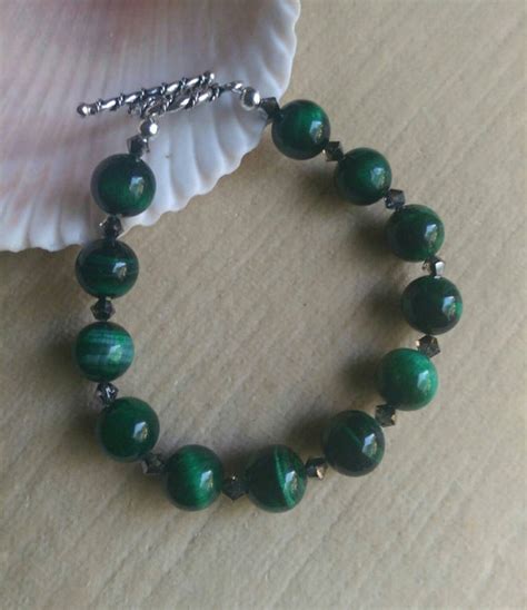 Green Tigers Eye Bracelet Handcrafted With By Baublesnblingbybeth