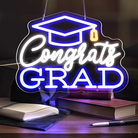 Amazon Rossesay Congrats Grad Neon Sign X In Led Light