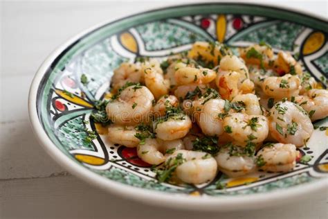 Gambas Al Ajillo Spanish Tapa Shrimp Scampi Prawns Cooked With Olive