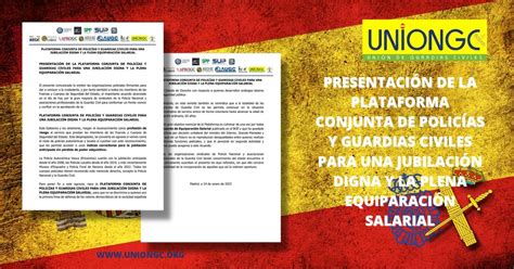 PLATAFORMA CONJUNTA DE POLICÍAS Y GUARDIAS CIVILES PARA UNA JUBILACIÓN