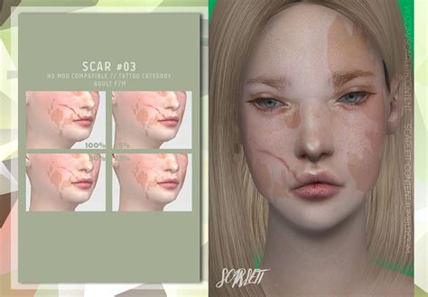 Sims 4 Face Scar Cc Honarea