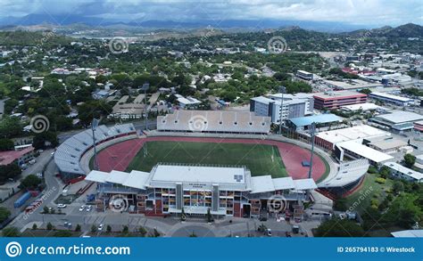 Aerial View of a Stadium in the City Stock Image - Image of architecture, travel: 265794183