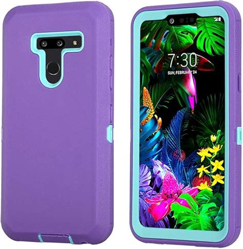 Amazon Annymall Lg G Thinq Case Lg G Case Hybrid High Impact