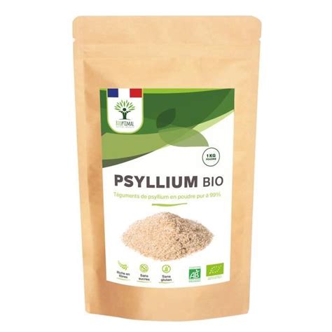 Psyllium Blond Bio Bioptimal Compl Ment Alimentaire Teguments De