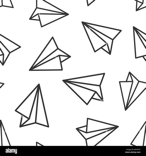 Seamless Paper Airplane Background Banque De Photographies Et Dimages