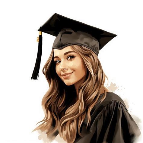 Graduation 2024 Clipart In Chiaroscuro Art Style Graphics High Res 4k