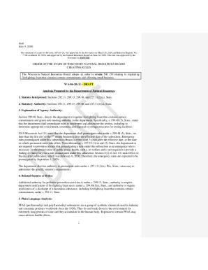 Fillable Online Dnr Wi Draft Board Oder Wa E Board Order