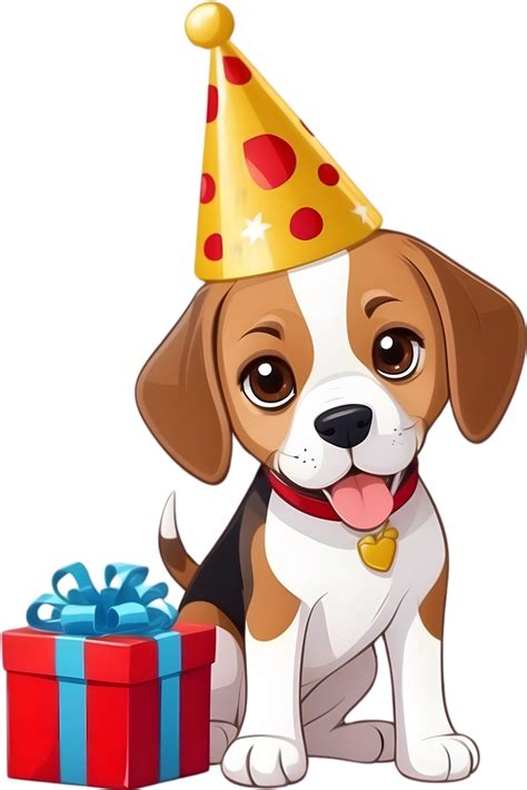 Ai Generated Happy Birthday Dog Cartoon Png 35269414 Png