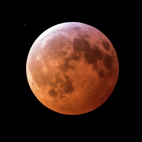 January Super Blood Wolf Moon Lunar Eclipse Square Photograph By