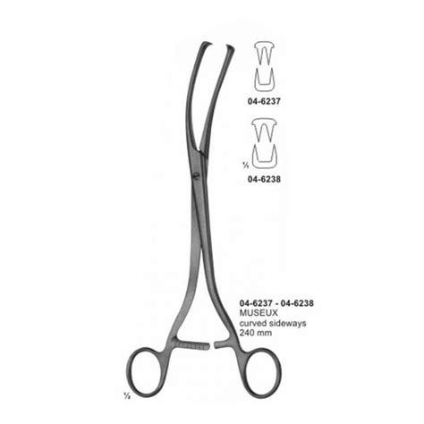 Museux Curved Sideway Uterine Tenaculum Forceps Mm Charisma Tech