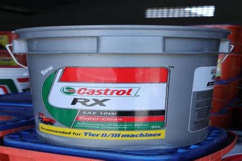 Castrol Rx Sae 10w Bucket Of 20 Litre Unit Pack Size Barrel Of 210