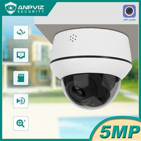 Anpviz Outdoor Ptz Ip Camera Dome Poe 5mp Hikvision Compatible