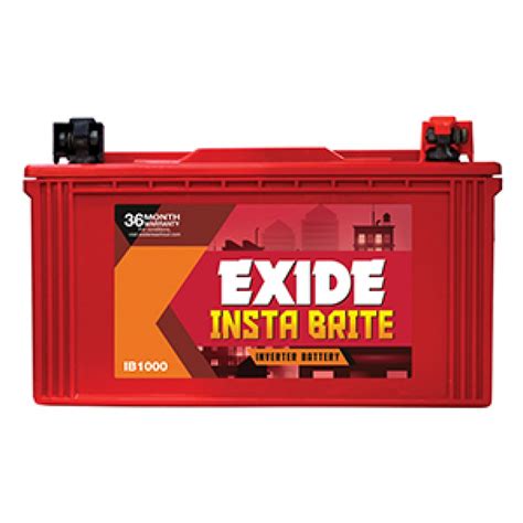 Exide Instabrite IB1000 (100AH) Price From Rs.7,200, Buy Exide ...