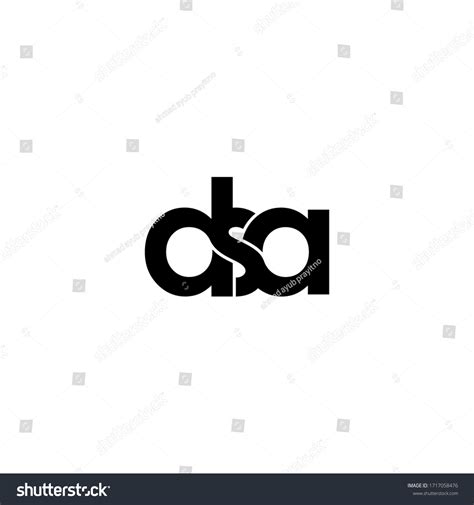 Dsa Letter Original Monogram Logo Design Stock Vector Royalty Free