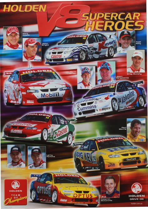 2001 Holden V8 Supercar Heroes Poster