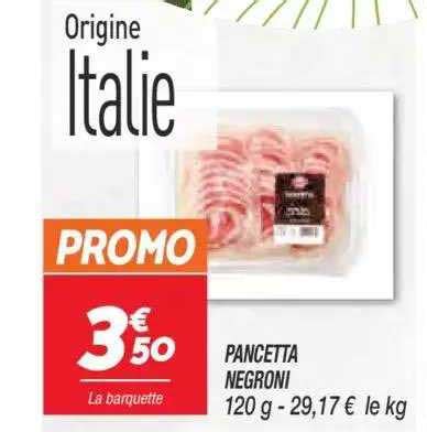 Promo Pancetta Negroni Chez Netto ICatalogue Fr