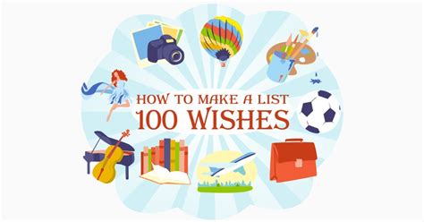 The List Of 100 Wishes Examples Of How To Write A Wish List