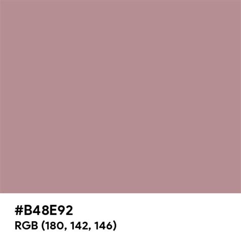 Dusty Rose Color Hex Code Is B48e92