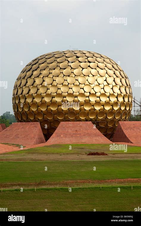 India, pondicherry, Auroville Matrimandir Meditation Centre Stock Photo ...