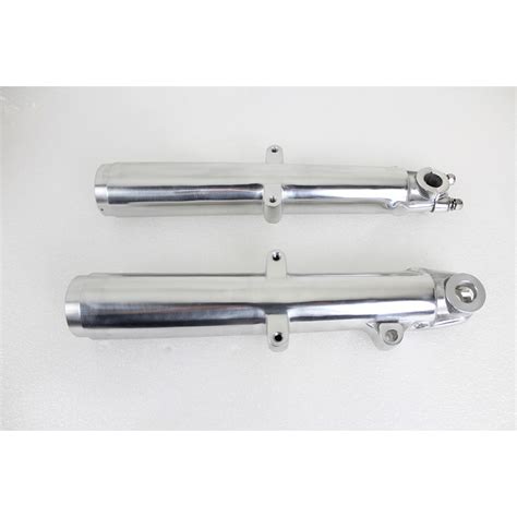 V Twin 41mm Glide Fork Slider Set Polished 24 1387 Vital V Twin Cycles