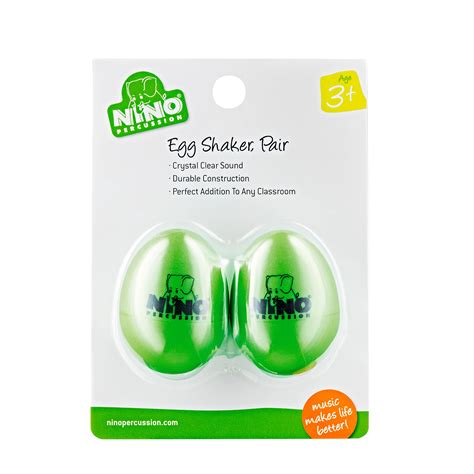 Nino Plastic Egg Shaker Pairs Grass Green Guitar Center