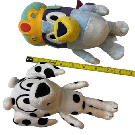 Bluey & Chloe Bluey Friends Plush Dalmatian Dog 7" Stuffed Animal Lot ...