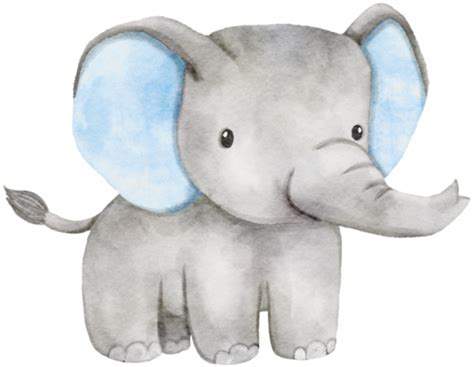 Baby Elephant Watercolor Pngs For Free Download