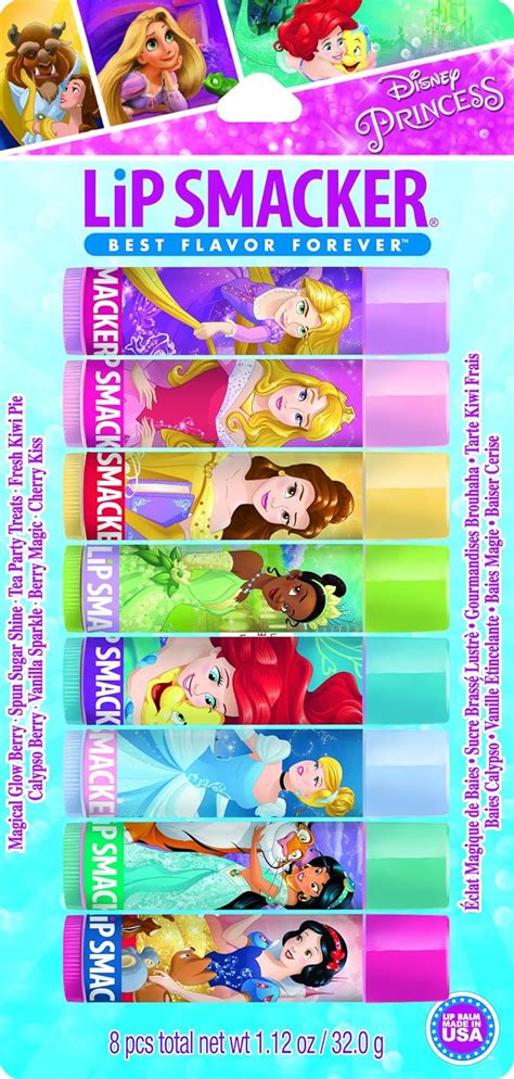 Amazon Lip Smacker Disney Princess Flavored Lip Balm Party Pack