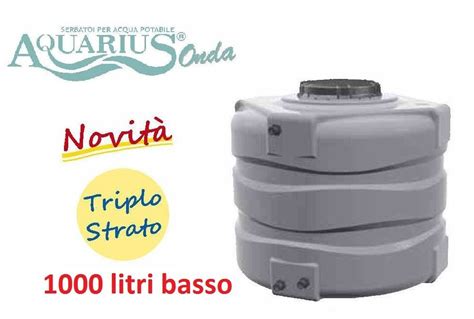 Serbatoio Per Acqua Potabile Telcom Aquarius Onda 500 Litri Verticale