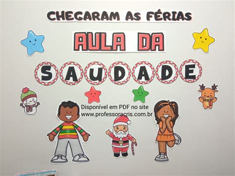 Pdf Kit Aula Da Saudade Professora Cris Ensinando Carinho