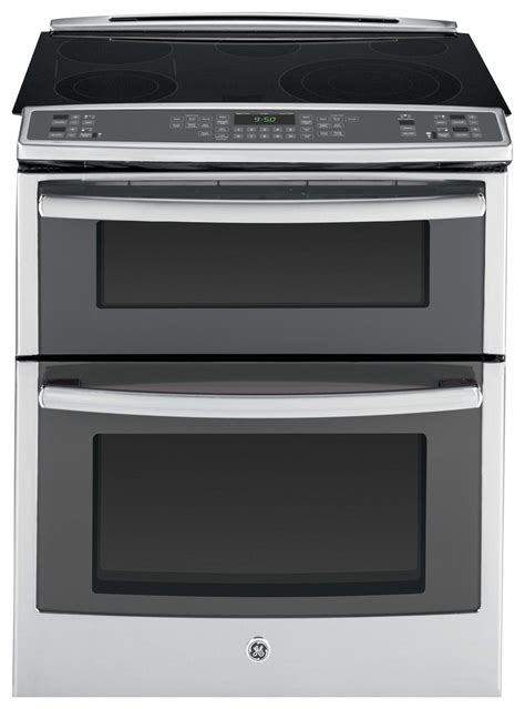 Best Buy Ge Profile Cu Ft Self Cleaning Slide In Double Oven