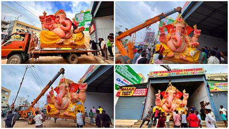 Badangpet Bada Ganesh Aagman Big Ganesh Transporting From