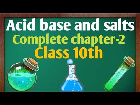 Acid Base Salts Complete Chapter 2 Class 10th Science CBSE