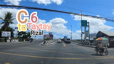 Taguig Via C6 To Taytay And Angono Rizal Youtube