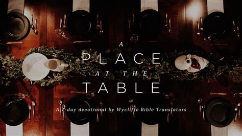 A Place At The Table Devotional Reading Plan YouVersion Bible