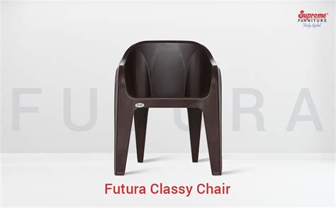 Supreme Futura Plastic Chairs For Home And Office Set Of Brown