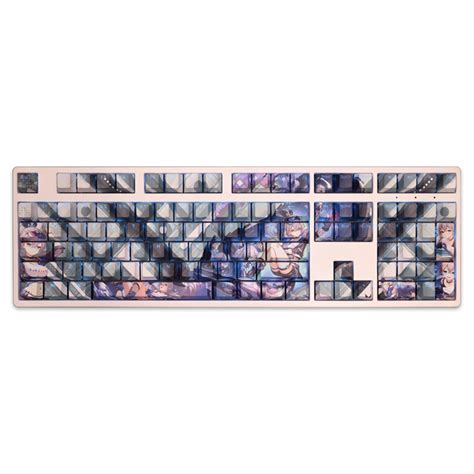 Silver Wolf Keycaps Cherry Profile Anime Honkai Star Rail Pbt Dye Sub