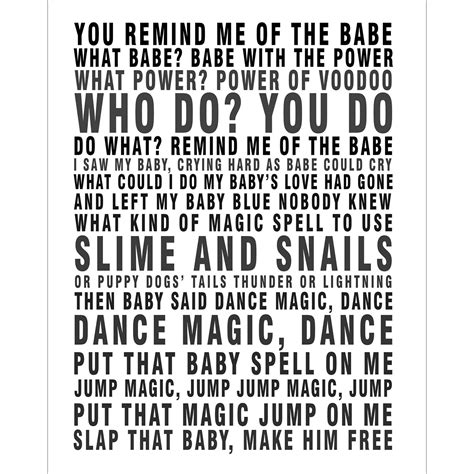 Labyrinth Magic Dance Lyrics Poster | Etsy