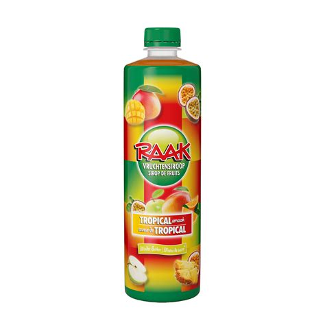 Raak Vruchtensiroop Tropical Per Fles 750 Ml