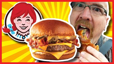 Wendys Bacon Portabella Mushroom Melt On Brioche Review Youtube