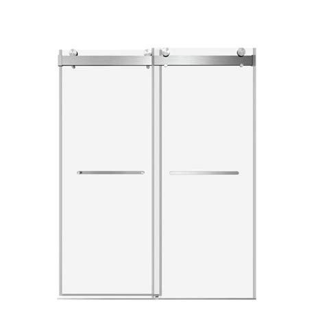 Boosicavelly 72 In W X 76 In H Double Sliding Frameless Shower Door