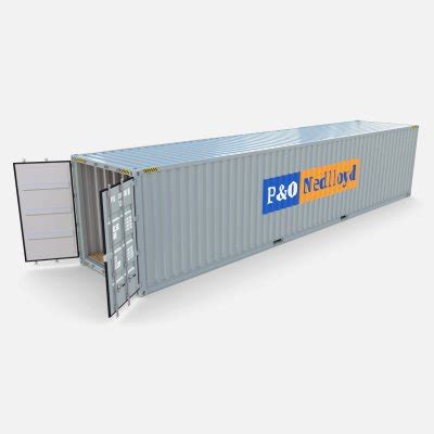 40ft Shipping Container PO Nedlloyd V1 3D Model By Dragosburian