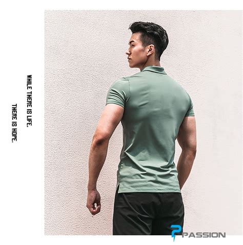 Áo polo thể thao nam A638 Xanh Gym Passion Chuyên quần áo tập gym