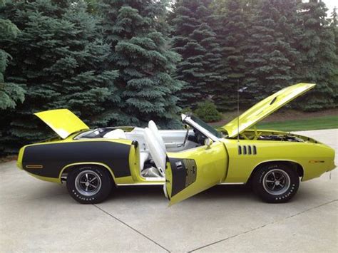 Buy Used Plymouth Cuda Convertible Curious Yellow All